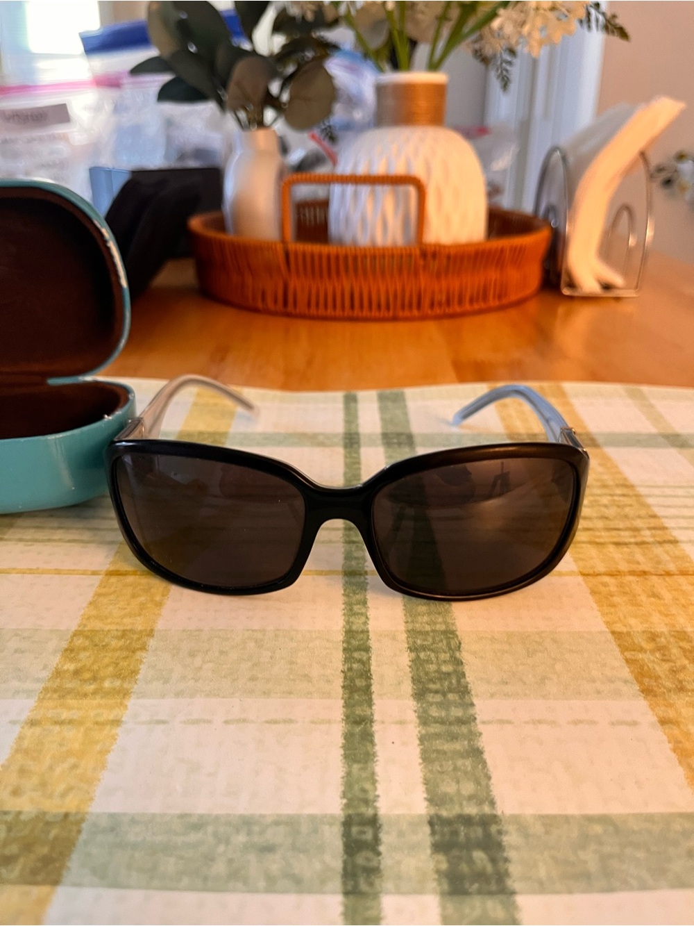 Authentic Robert Marc NYC 572-1  Vintage Sunglasses Black & Baby Blue With Case